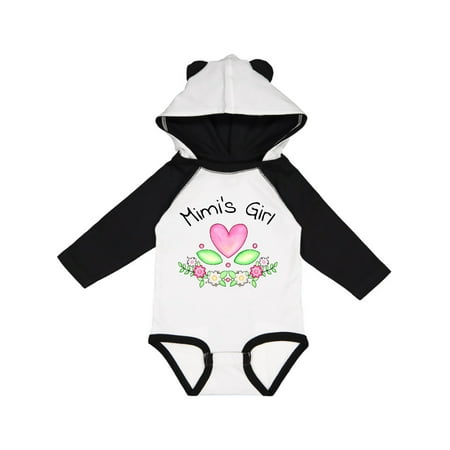 

Inktastic Mimi s Girl- Heart Flowers Gift Baby Girl Long Sleeve Bodysuit