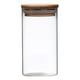 thumbnail image 1 of Tarro de con bambú Suministros de cocina Recipiente de almacenamiento de alimentos Lata sellada apilable para té 6.5x12cm 350ml, 1 of 7