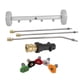 thumbnail image 2 of 1 Limpiador de Chasis Universal con Adaptador Robusto para Lavado Bajo Vehículos con 5 Boquillas Fabricado en Aluminio Adecuado para Patios Entradas a Llantas grises, 2 of 9