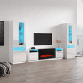 thumbnail image 4 of York 02 Electric Fireplace Modern Wall Unit Entertainment Center, 4 of 6