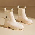 thumbnail image 4 of Zapatos Lluvia Al Tobillo Botas Chelsea Impermeables Antideslizantes para Exteriores Mujer, 4 of 9