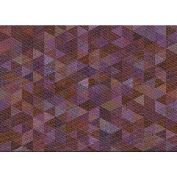 Ahgly Company Machine Washable Indoor Rectangle Transitional Mauve Taupe Purple Area Rugs, 2' x 5'