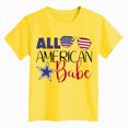 thumbnail image 4 of NOLDARES Kids Cotton Crewneck T-Shirts Short Sleeve Basic Tops for Toddlers Boys(Yellow,9-10 Years), 4 of 4