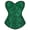 Black Green, variant on Womens Bustier Corset Top Overbust Corset For Women Lace Up Corset Tops For Women Black XS