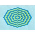 thumbnail image 1 of Ahgly Company Machine Washable Indoor Rectangle Transitional Aquamarine Green Area Rugs, 2' x 3', 1 of 7