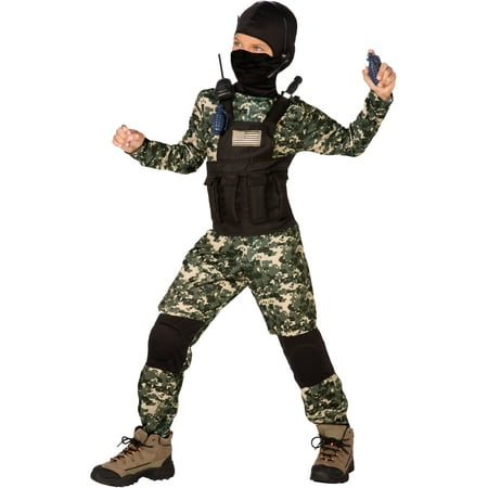 US Navy Seal SAS Anti-Terror Unit Classic Childs Costume Small 4-6