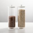 thumbnail image 5 of mDesign Tall Kitchen Apothecary Airtight Canister Jars - 2 Pack - Clear/White, 5 of 8