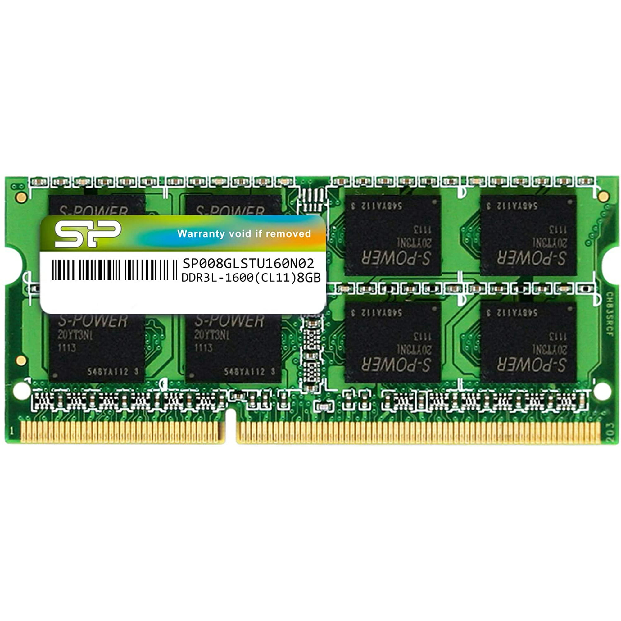 Power 8GB-DDR3L-1600MHz (PC3 12800) 204 pin CL11 1.35V Non-ECC Unbuffered SODIMM-Laptop Memory Module - Low | Walmart Canada