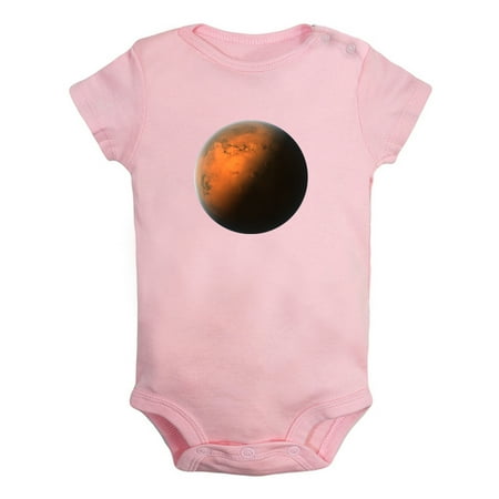 

Nature Mars Planet Pattern Rompers For Babies Newborn Baby Unisex Bodysuits Infant Jumpsuits Toddler 0-24 Months Kids One-Piece Oufits (Pink 12-18 Months)