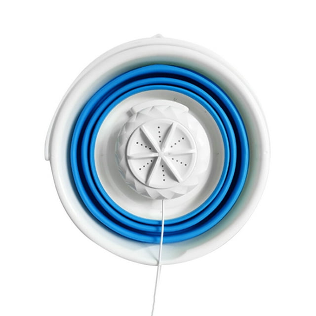 Portable Mini Folding Bucket Washing laundry machine mini clothes Machine Home Travel Sonic Turbine USB ABS Laundry Cleaner