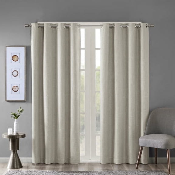 Zateety Printed Grommet Top Blackout Curtain Panel Curtains