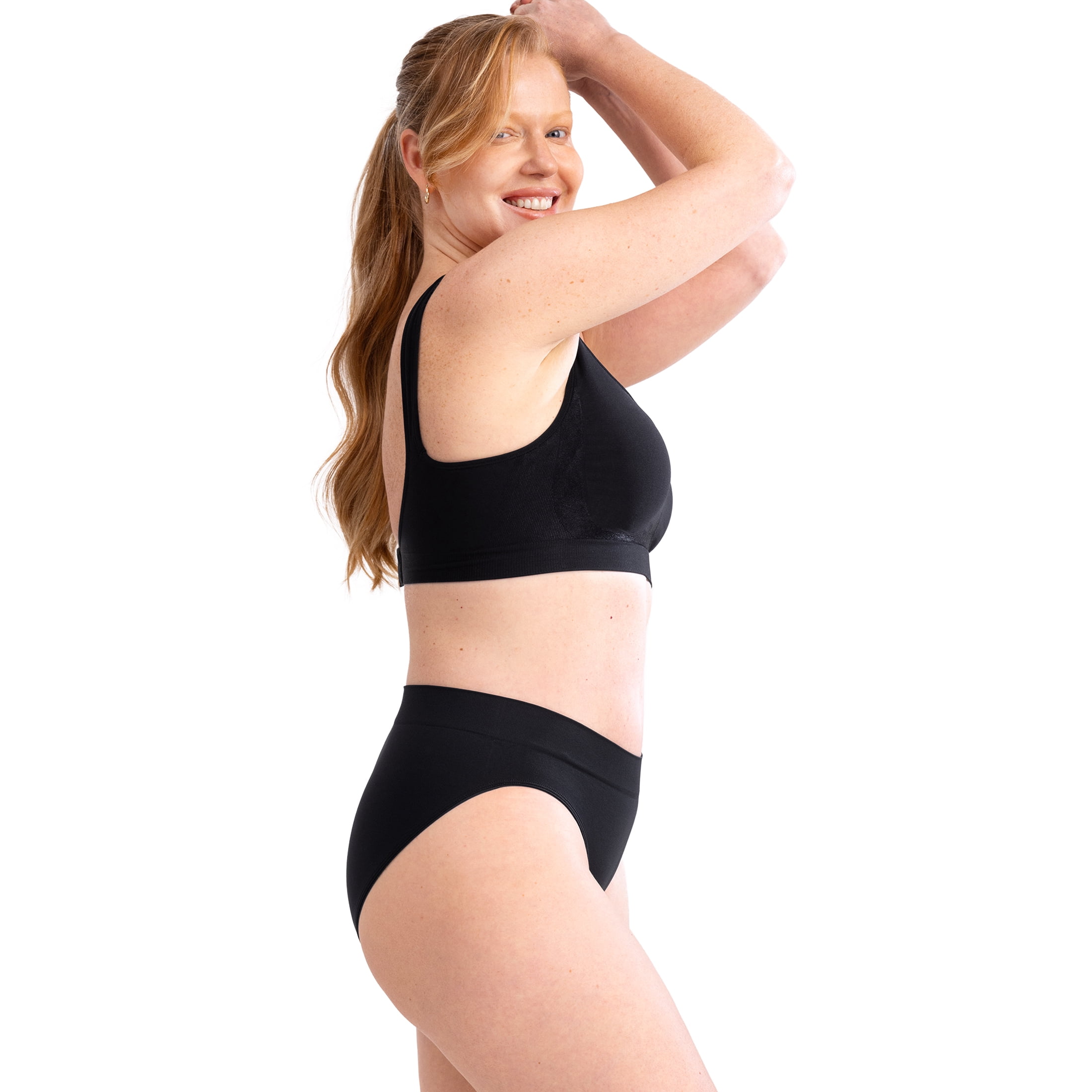 Truekind Comfort 3-Pack Ultra-Soft Brief – Seamless Full- Coverage Women's Panty, Buttery-Soft Second-Skin Feel, Sizes S to 4XL