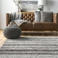 thumbnail image 3 of nuLOOM Classie Hand Tufted Shag Area Rug, 5', Gray Multi, 3 of 3