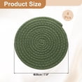 thumbnail image 2 of 4 Pcs Manteles Individuales Redondos Trenzados, 7.9" Manteles Tejidos para Mesa de Cocina para Decoración de Granja (Verde), 2 of 7