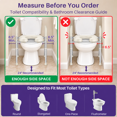 thumbnail image 3 of Kekoy Toilet Seat Riser for Seniors, Raised Toilet Seat with Handles, Fsa Hsa Eligible 400lb Elevated Toilet Risers, Tool-Free Assembly with Adjustable Height & Width, 3 of 9