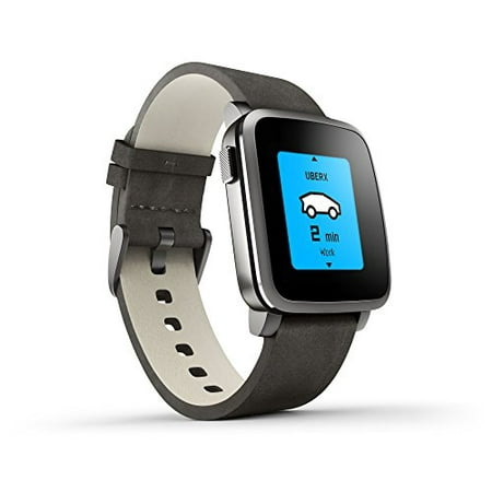 Refurbished Pebble 511-00024 Time Steel Smart Watch for iPhone and Android Devices -
