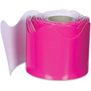 Carson Dellosa Education, CDP108209, Plain Continuous Roll Scalloped Border, 1 Per Roll, Hot Pink