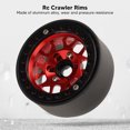 thumbnail image 3 of 4pcs RC Crawler Rims Universal Aluminum Alloy 1.9in Beadlock Wheels, High Wear Resistance, Improved Crawler Performance, Easy Install for Axial SCX10, SCX10 II, 3 of 8