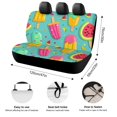 ZZHANSHB Colorful Popsicles 6 Back Bench Seat Cover with Elastic Band