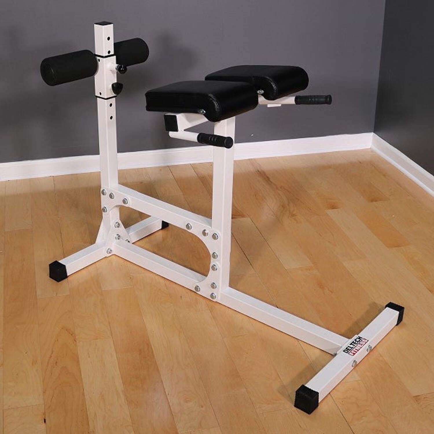 Deltech Fitness Adjustable Hyper Extension Bench with Maximum Weight of 400 lbs (DF404)