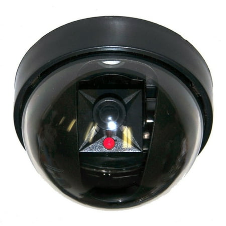 VideoSecu Dummy Fake Dome Security Camera w/ Simulated Flashing Blinking LED Light for CCTV Home Surveillance Indoor 1RG