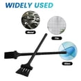 thumbnail image 5 of 2Pcs Multifunctional Kitchen Brush Razor Cleaning Brush Keyboard Dust Black Nylon Plastic Small Brus, 5 of 5
