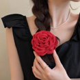 thumbnail image 4 of Pinzas en forma de garra para el pelo con forma de rosa de tela francesa para mujeres y niñas, pasador, horquillas, pinzas para el pelo, accesorios para el cabello, regalo, 4 of 5