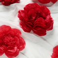 thumbnail image 2 of Efavormart 6 Pack Red & Wine Assorted Size Giant Paper Peony Flowers Decor for Centerpieces Arrangement - 12" | 16" | 20", 2 of 8