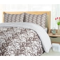 thumbnail image 5 of Ambesonne Sketchy Duvet Cover Sets, Hand Drawn Coffee Plants, 2-King, Taupe and White, 5 of 7