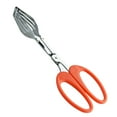 thumbnail image 2 of Kitchen Tongs, Cooking Tongs, Multi-functional Buffet Tongs for Barbecue Frying, Narrow Head Orange, 2 of 9