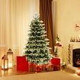 thumbnail image 3 of GRM 6FT Pre-lit Artificial Xmas Tree Hinged Xmas Tree with 350 LED Lights 1801 Branch Tips Quick Power Connector, 3 of 9