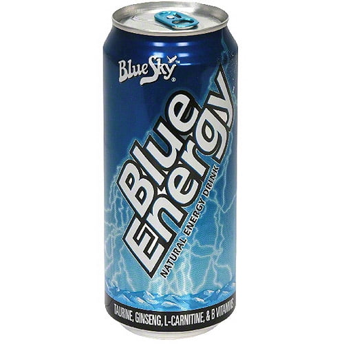***Discontinued by kehe 8_19***Blue Sky Blue Energy Natural Wild Berry Energy Drink, 16 oz (Pack of 12)
