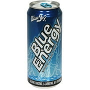 ***Discontinued by kehe 8_19***Blue Sky Blue Energy Natural Wild Berry Energy Drink, 16 oz (Pack of 12)