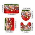 thumbnail image 3 of Christmas Ornaments Setchristmas Bathroom Rug Set 4 Pc Set with Snowman Christmas Tree Ornaments and Snowflake Machine Washable Non Slip Absorbent Easy Care Holiday Decor for Bathroom, 3 of 7