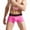 Pink, variant on Taykoo 9 Colors Mens Ice Silk Boxer Briefs Shorts Bulge Pouch Underwear