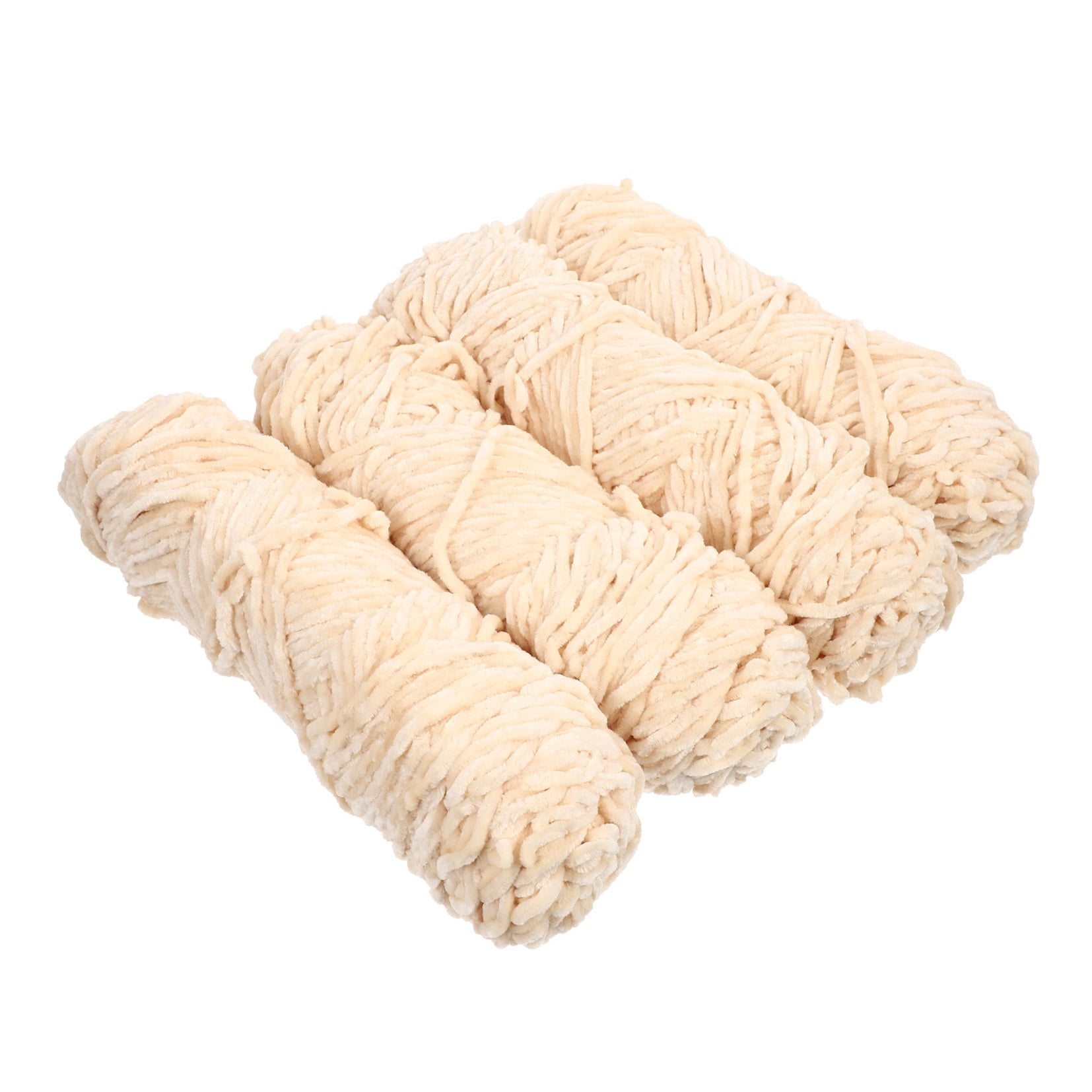 jojofuny 4Pcs Chenille Wool Yarn Bulky Yarn for Arm Knitting Warmth Knitting Handicraft