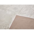 thumbnail image 5 of Faux Fur Artificial Skin Rectangle Fluffy Chair Seat Sofa Cover Carpet Mat Area Rug Living Bedroom Home Decoration 23.6*39.4 inch (White), 5 of 6