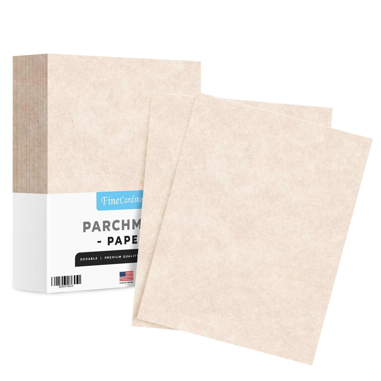 96 Sheets Parchment Paper for Certificates, Resumes, Diplomas, 90 GSM  Textured Stationary, Printer-Friendly (Ivory, 8.5 x 11 In)