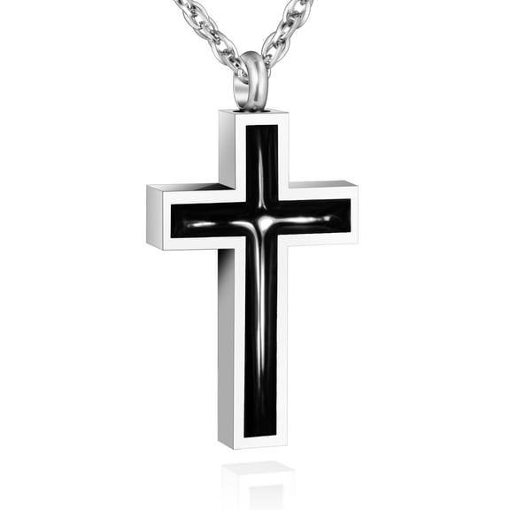 XIUDA Personalized Cylinder Cremation Jewelry for Ashes Custom Urn Necklace for Ashes Stainless Steel Memorial Urn Pendant Necklace
