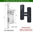 thumbnail image 2 of IP65 Waterproof Lock Electronic Smart Door Lock With Fingerprint/Smart Card/Password/Key/APP Unlock ,Integrated Smart Home, 2 of 6
