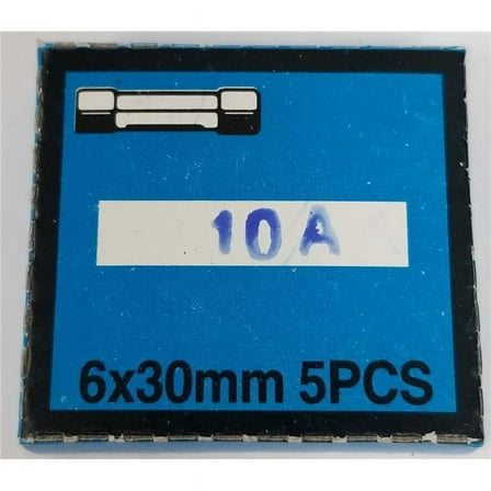Twinpoint 10AMP 10 amp Glass Fuses, Pack of 5