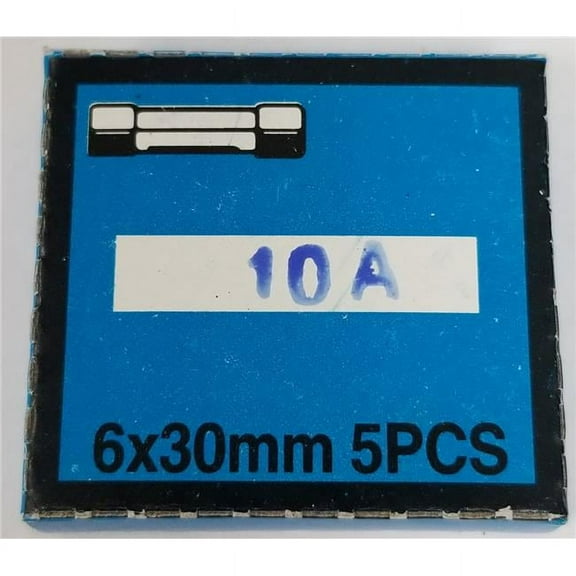 Twinpoint 10AMP 10 amp Glass Fuses, Pack of 5