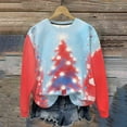 thumbnail image 2 of Christmas Shirts for Women Fleece Crewneck Sweatshirts Fashion Christmas Printed Blouses Long Sleeve Sweaters Casual Xmas Holiday Pullover Tops, 2 of 9