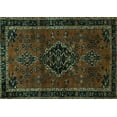 thumbnail image 1 of Ahgly Company Indoor Rectangle Persian Turquoise Blue Traditional Area Rugs, 6' x 9', 1 of 4