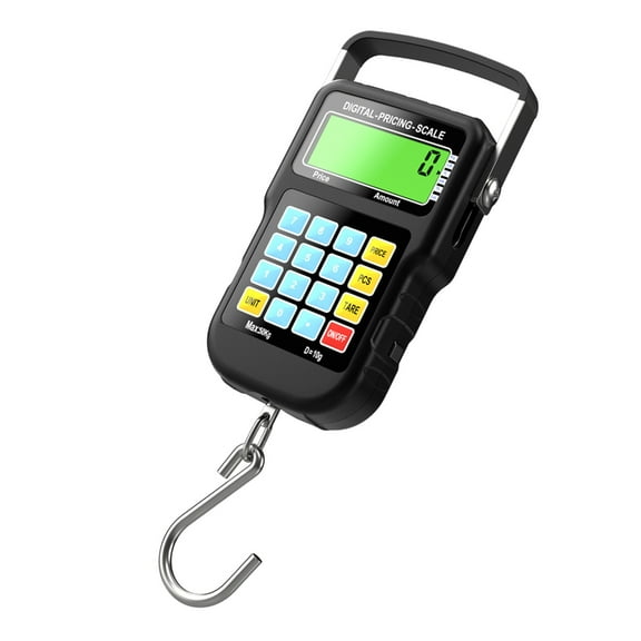 Fishing Scale Weight Scale with Tape Measure and Hook 110lb/50kg Hanging Scale