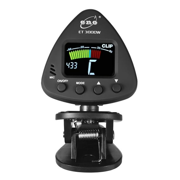 eno ET 3000W Wind Instruments Tuner Supports Mic & Clip-on Tuning Modes for Saxophone Clarinet Trumpet Flute