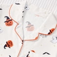 thumbnail image 4 of Elegyee Toddler Girls Halloween Cute Short Sleeved Top Shorts Pajamas, 2-Piece, White, Size 3-4, 4 of 8