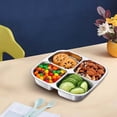 thumbnail image 4 of 304 Stainless Steel Four Compartment Lunch Box, Portable Sealed Leak Proof Meal Prep Container for Workers, scholars, Office, And Outdoor Picnics, 1 Lunch Box, 4 of 6