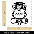 thumbnail image 2 of Graduation Owl with Cap and Diploma School College Self-Inking Rubber Stamp Ink Stamper - Fuchsia Ink - Small 1 Inch, 2 of 7