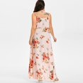 thumbnail image 4 of OUSITAID Plus Size Femmes Casual Manches Boho Fleur Imprimé Longue Robe, 4 of 6